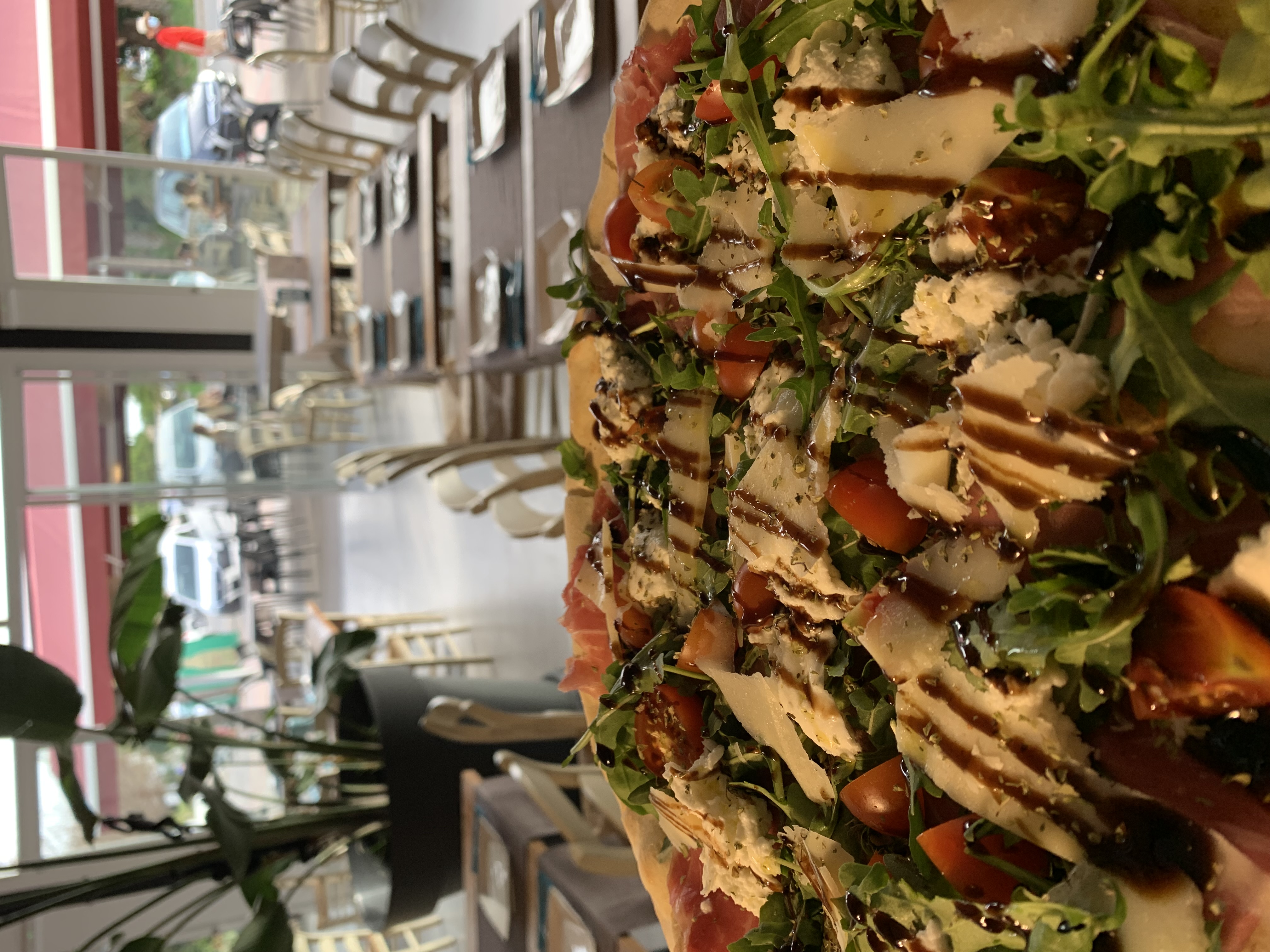 Pizza en el restaurante